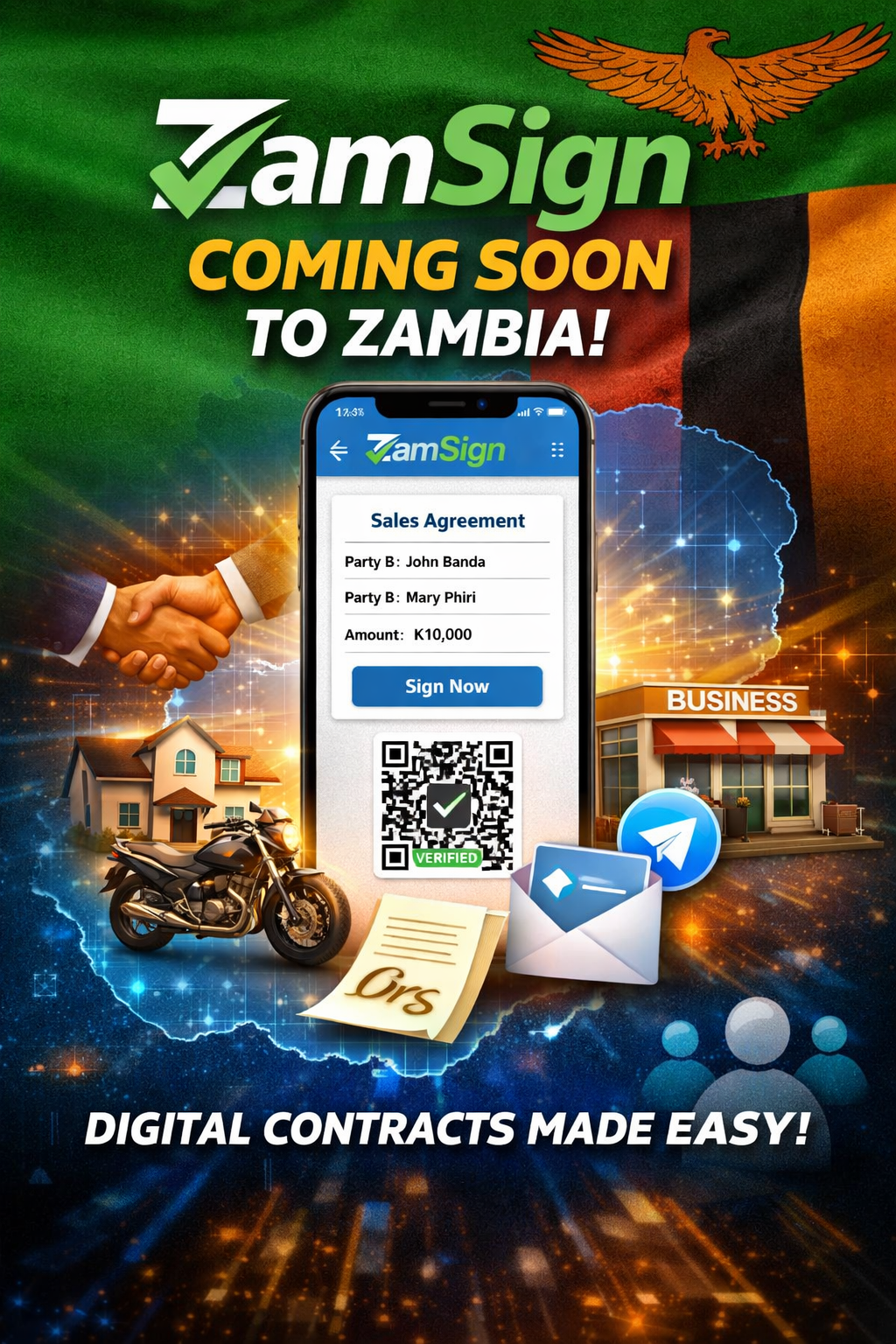 ZamSign Launching Soon in Zambia: New Telegram-Based Digital Contract Platform Set to Transform Agreements